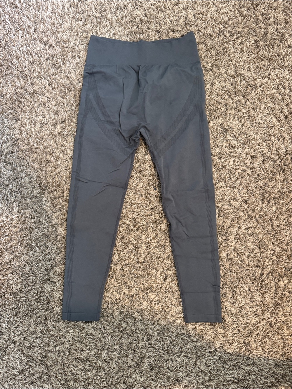 High-Waist Active Leggings - Dark Gray